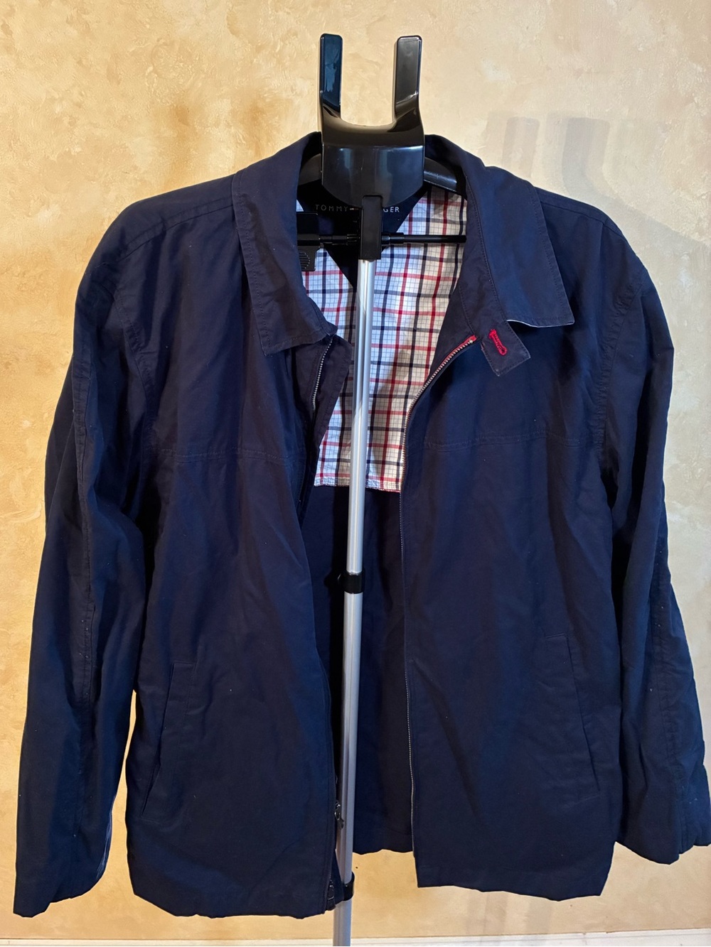 Tommy Hilfiger Navy Blue Harrington Casual Jacket/Coat